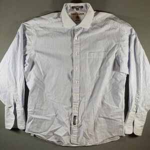 Tommy Hilfiger Men's Blue Striped Shirt